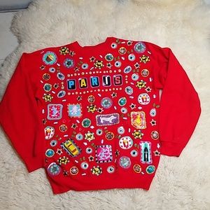 VTG 80s Dianne Vetromile Artist Junker Sweatshirt